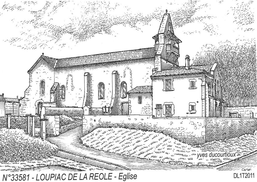 N 33581 - LOUPIAC DE LA REOLE - glise